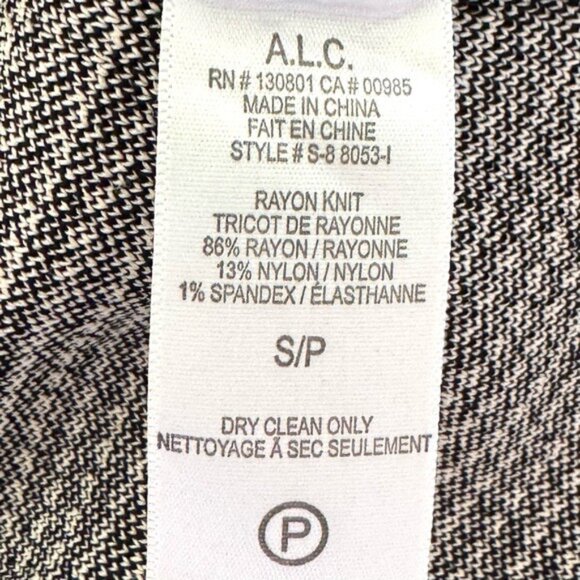 ALC Black and white Skater Mini Skirt Small - Picture 10 of 12